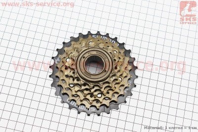 Фрівіл Shimano 6зв. 28,24,21,18,16,14Т MF-TZ 500