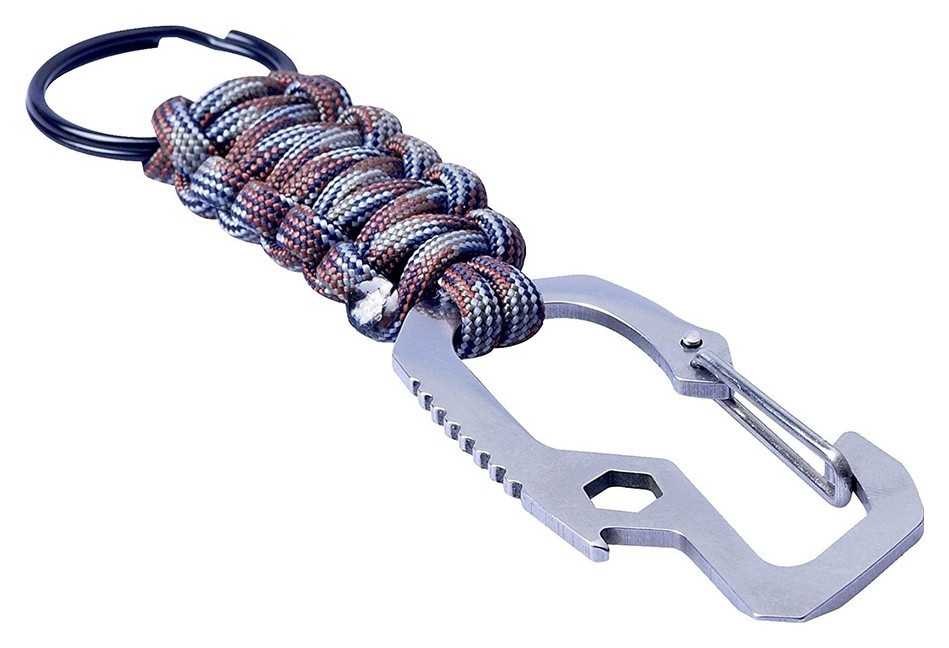 Munkees 6462 брелок Multi-Function Paracord grey