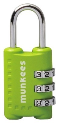 Munkees 3604 брелок-замок Combi Lock 1 lime