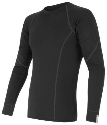 Термофутболка чоловіча Sensor Merino Active LS black 11109033, SM11MA-black