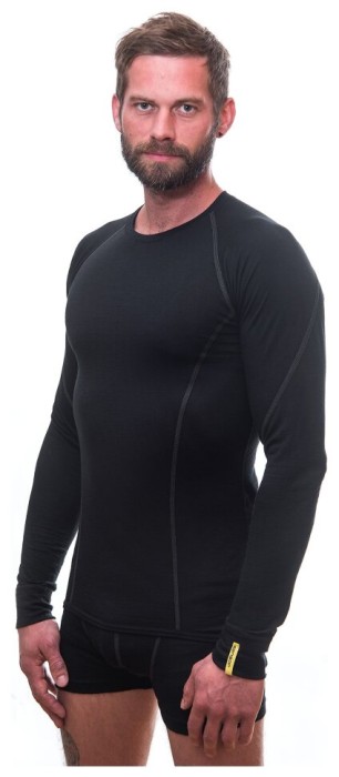 Термофутболка чоловіча Sensor Merino Active LS black 11109033, SM11MA-black