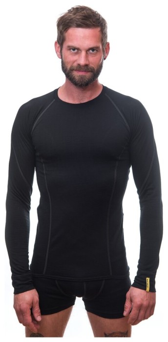 Термофутболка чоловіча Sensor Merino Active LS black 11109033, SM11MA-black