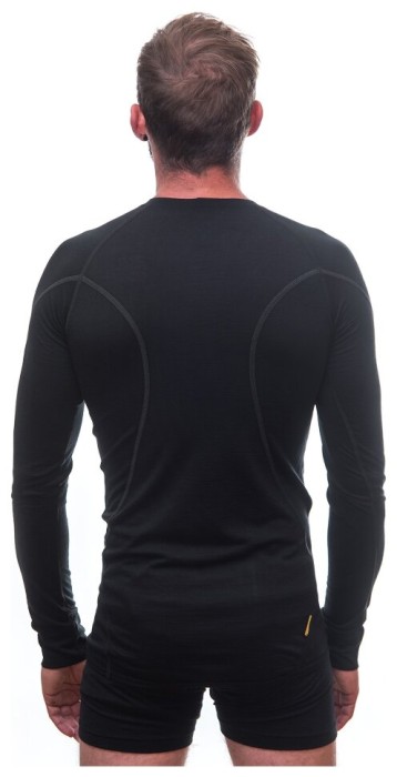 Термофутболка чоловіча Sensor Merino Active LS black 11109033, SM11MA-black