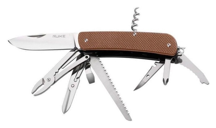 Багатофункціональний ніж Ruike Criterion Collection L51 коричневий
