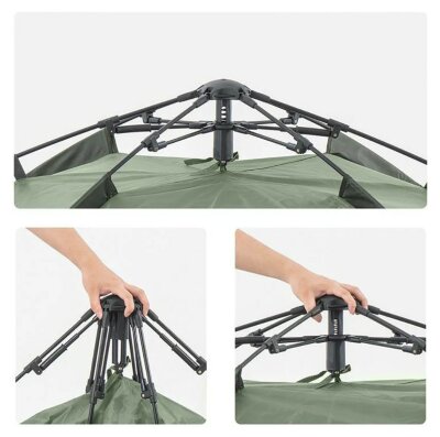 Намет тримісний автоматичний Naturehike NH21ZP008, темно-зелений