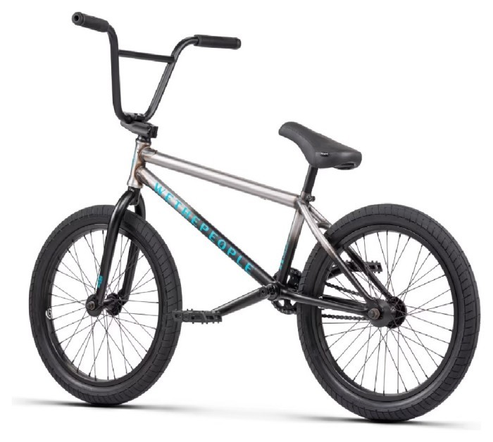 Велосипед WeThePeople JUSTICE Complete Bike matt black/raw fade TT20.75" Cassette (чорно-сірий)