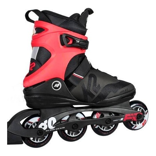 Роликові коньки для дорослих K2 F.I.T. 80 PRO M 41.5 (8.5US) 265мм Black/red (30C0716.1.1) O