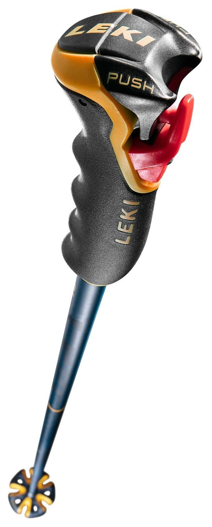 Палиці для гірських лыж Leki SPITFIRE 3D 115см Denim blue/blue/mustard yellow (65068021-WRH)