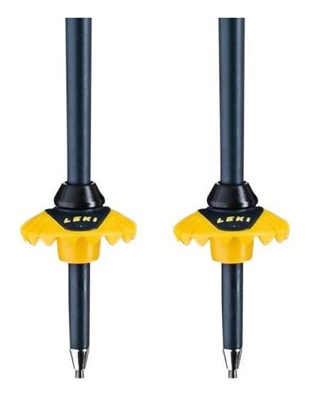 Палиці для гірських лыж Leki SPITFIRE 3D 115см Denim blue/blue/mustard yellow (65068021-WRH)