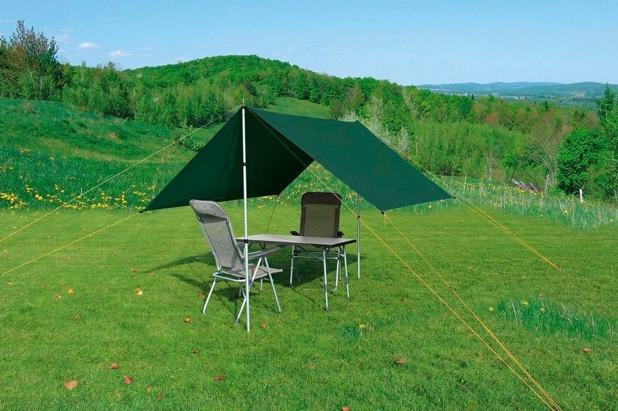 Тент туристичний Eurotrail TARP 4 (4x3м) 1400 forrest green (ETTE0638)