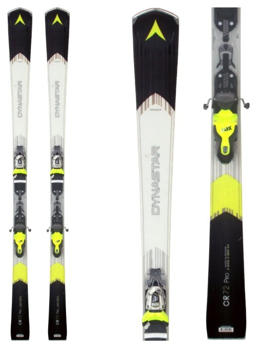 Лижі гірські (комплект) Dynastar CR 72 PRO+XPRESS 11 165см Black/white/lime (DAEC401+FCED032)