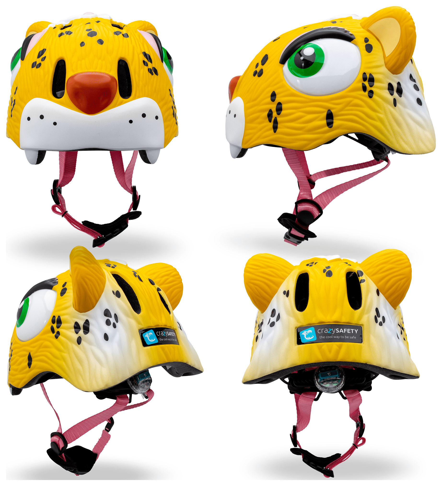 Шолом Crazy Safety Yellow Leopard