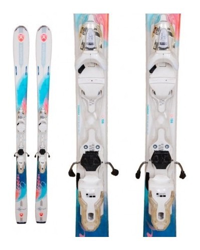Лижі гірські (комплект) Dynastar LEGEND W75+XPRESS W 10 149см White/light blue/pink (DAHS201+FCHD031)