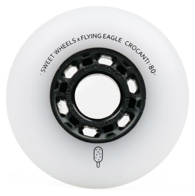 Колеса для роликів Flying Eagle Crocanti /88А 4 шт білі