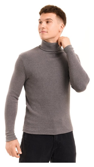 Чоловічий гольф Pobedov Prestige. Сірий гольф для чоловіків. Гольф ангора чоловічий