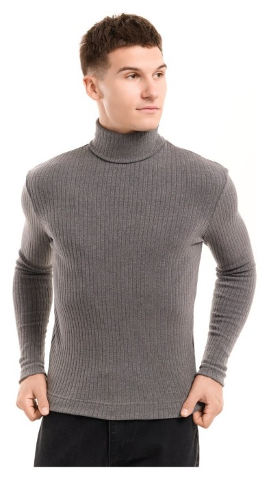 Чоловічий гольф Pobedov Prestige. Сірий гольф для чоловіків. Гольф ангора чоловічий