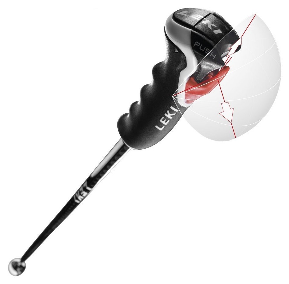 Палиці для гірських лыж Leki CARBON HX 3D 120см Black/white/dark anthracite (65068011-WRH)