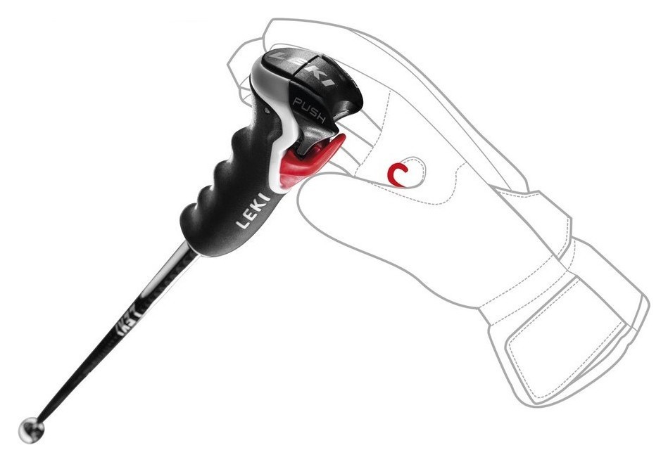 Палиці для гірських лыж Leki CARBON HX 3D 120см Black/white/dark anthracite (65068011-WRH)