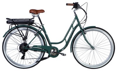 Велосипед уцінений з електроприводом 28" ST Dorozhnik eRETRO Vbr FR рама-19" 36B 13А*г 500Вт зелено-сірий 2026