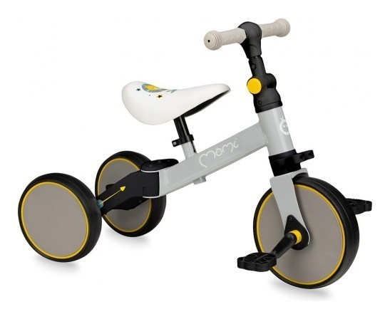 Біговел-велосипед MoMi LORIS 4 в 1 Grey-Turquoise