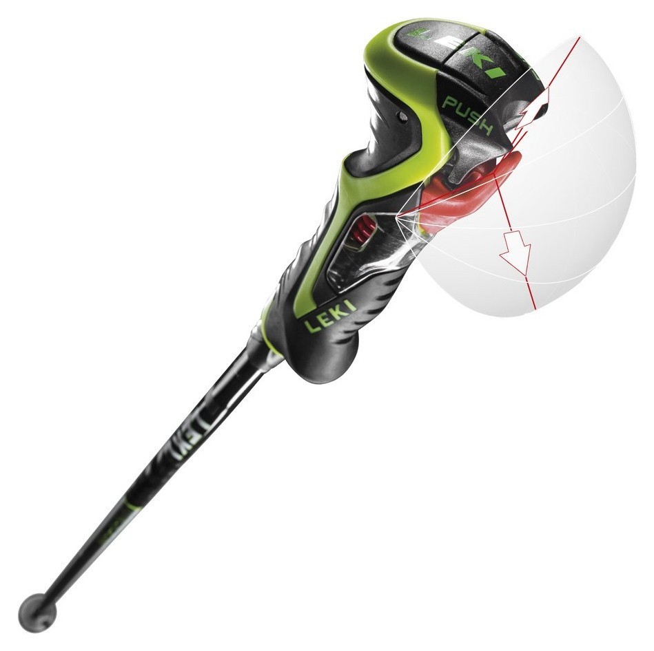 Палиці для гірських лыж Leki AIRFOIL 3D 115см Black/pale green/white (65067952-WRH)