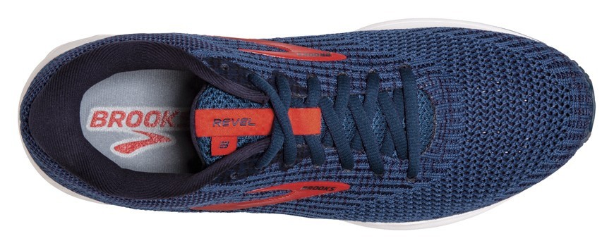 Кросівки чоловічі Brooks REVEL 3 M 41 (8.0US) Poseidon/navy/red (1103141D479)