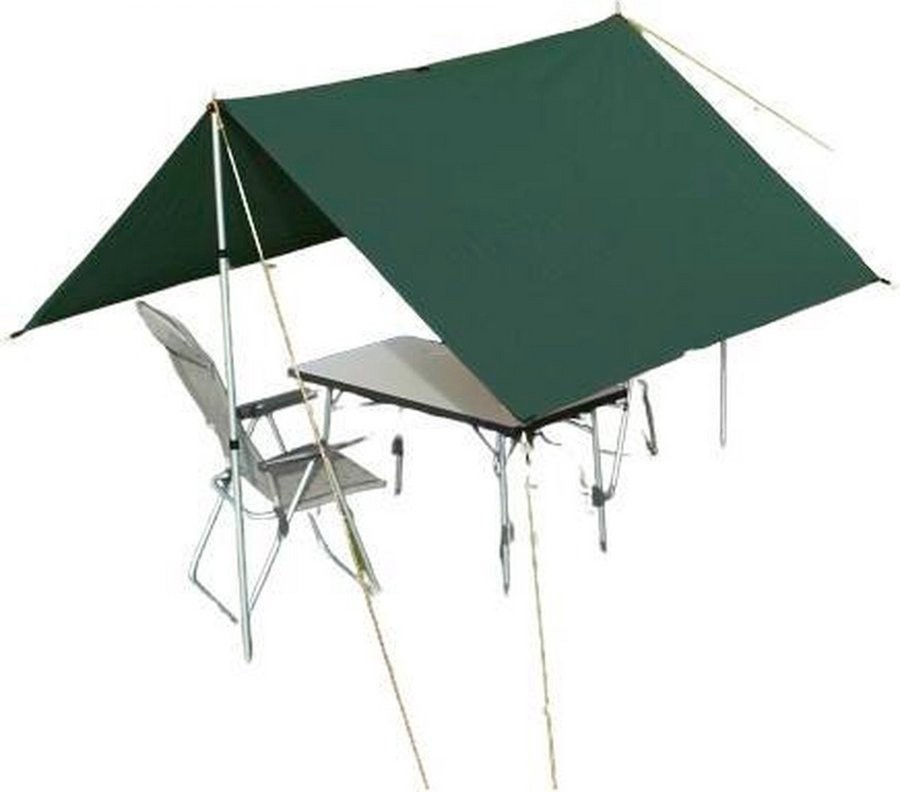 Тент туристичний Eurotrail TARP 3 (3x3м) 1400 forrest green (ETTE0636)