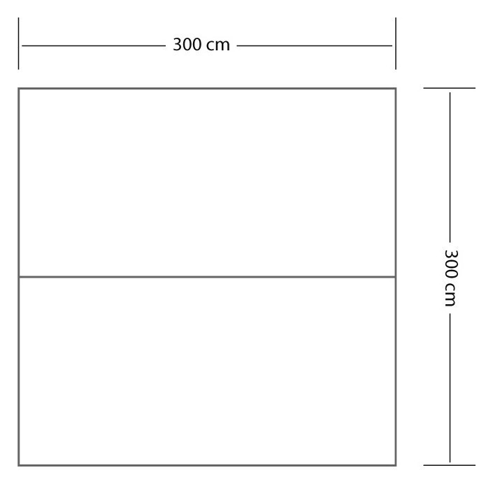 Тент туристичний Eurotrail TARP 3 (3x3м) 1400 forrest green (ETTE0636)