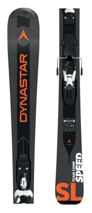 Лижі гірські для підлітків (комплект) Dynastar TEAM SPEED+XPRESS JR 7 140см Grey/orange (DAHJY04+FCFD031) O