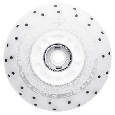 Сяючі колеса для роликів Flying Eagle Lazerwheelz Ultra+Sparks 88A 4 шт білі