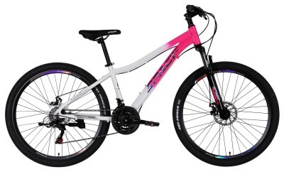 Велосипед AL 27.5" SPACE IZIDA DD FR рама-15" рожево-білий 2026