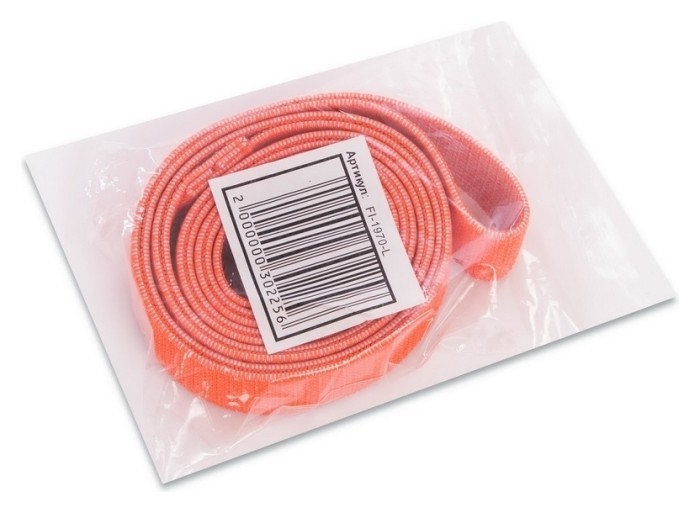 Стрічка опору HIP LOOP Zelart FI-1970-L (208x4,5см, жорсткість L), помаранчевий