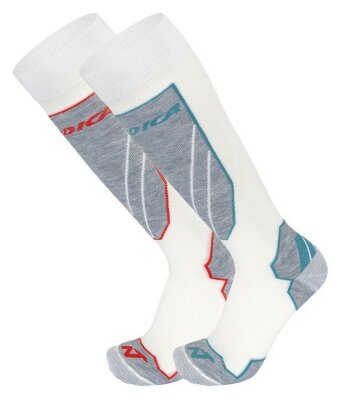 Носки жіночі для туризму Nordica CRUISE 2 PACK 39-42 White/red+white/giada (15243) V