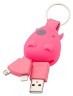 Munkees 3700 брелок-зарядка Smart Charger pink Фото - 4