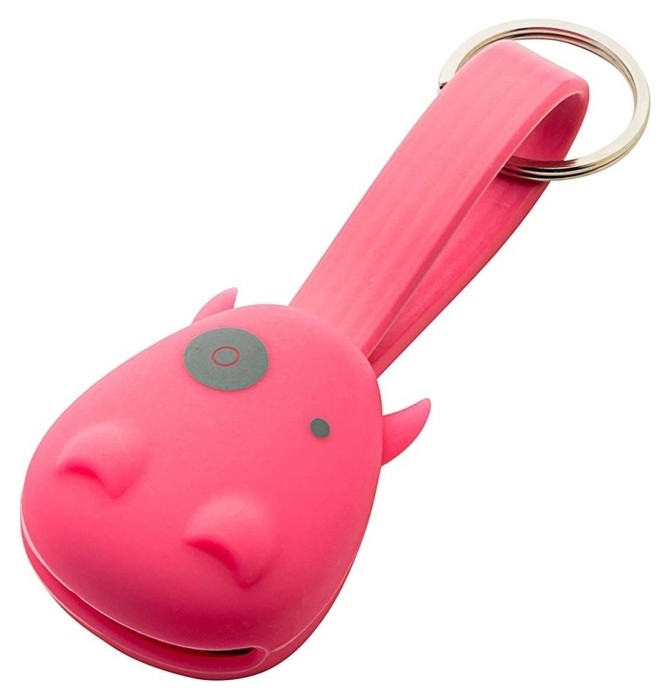 Munkees 3700 брелок-зарядка Smart Charger pink