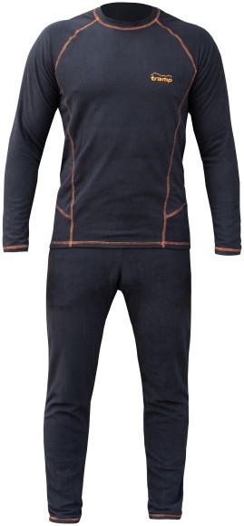 Термобілизна чоловіча Tramp Microfleece комплект (футболка+штани) black UTRUM-020, UTRUM-020-black-XL