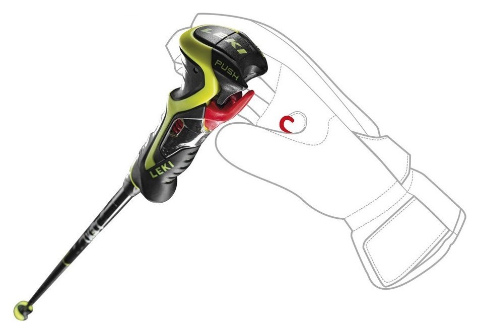 Палиці для гірських лиж Leki CARBON 14 3D 115см Blue metallic/neon yellow/white (65067902-WRH)