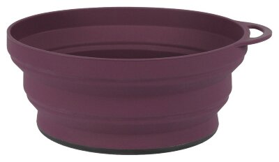 Lifeventure тарілка Silicone Ellipse Bowl purple