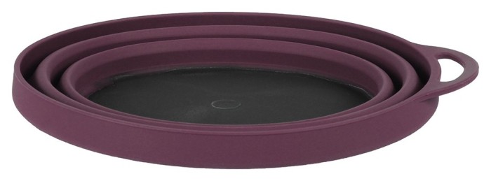 Lifeventure тарілка Silicone Ellipse Bowl purple