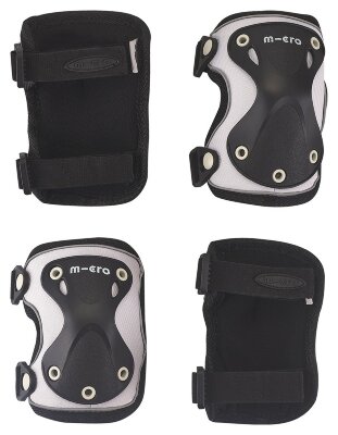 Захисний комплект налокітники та наколінники MICRO - ЧОРНИЙ (лік. 17-21 cm, кол. 25-31 cm, M)