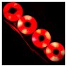 Колеса для роликів Flying Eagle Lazerwheelz-Sparkle 80 mm, сірі, світяться червоним (4 pack)
