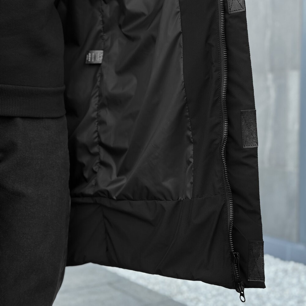 Чоловіча зимова куртка чорна Pobedov Legas