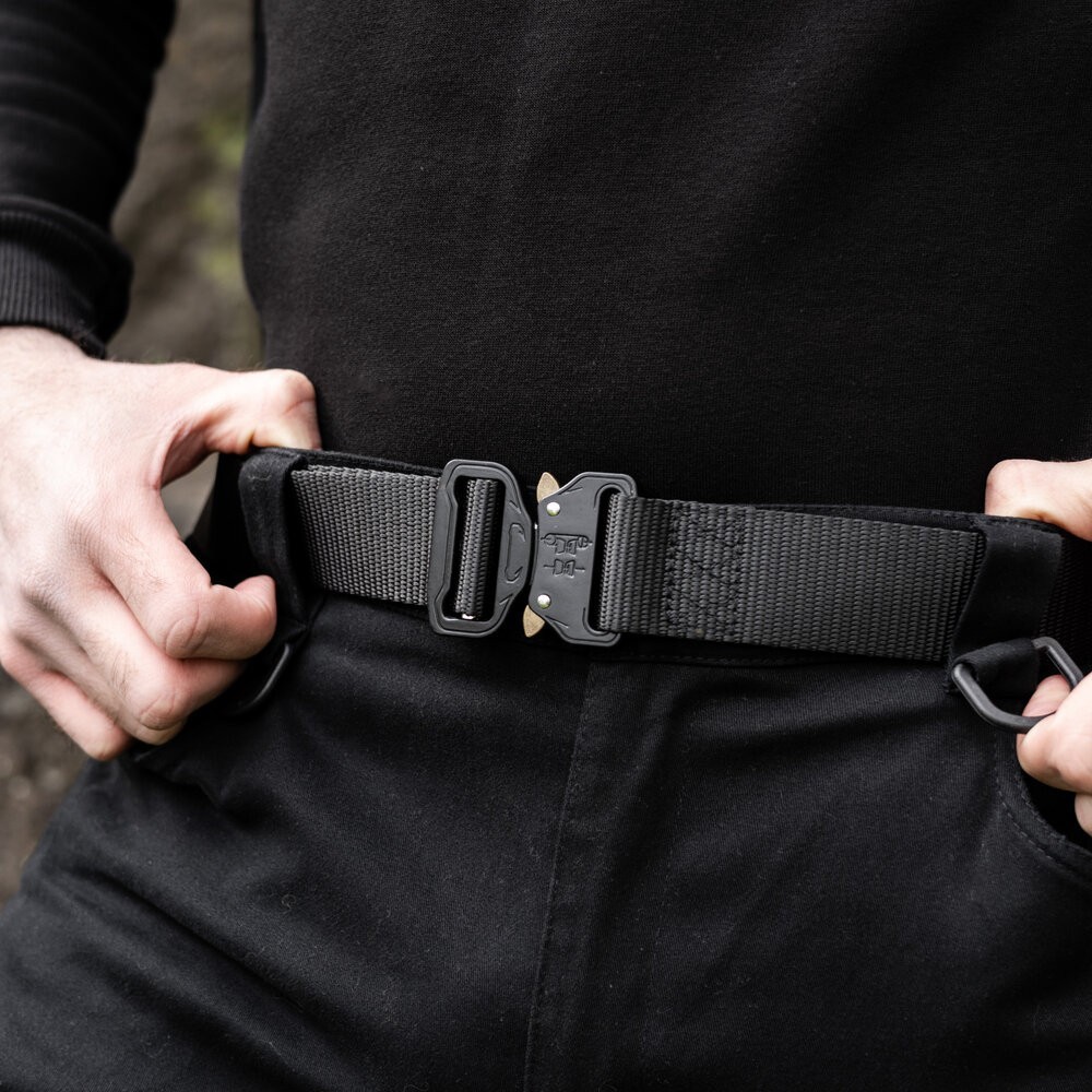 Ремінь Тактичний метал В2 Чорний