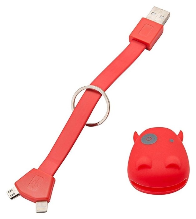 Munkees 3700 брелок-зарядка Smart Charger red