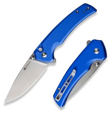 Ніж складаний туристичний Sencut Serene, (8.8 см) D2 / Aluminum синій