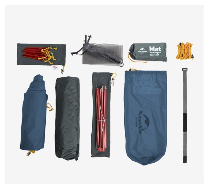 Намет двомісний ультралегкий Naturehike Mongar UL NH19M002-J, темно-синій
