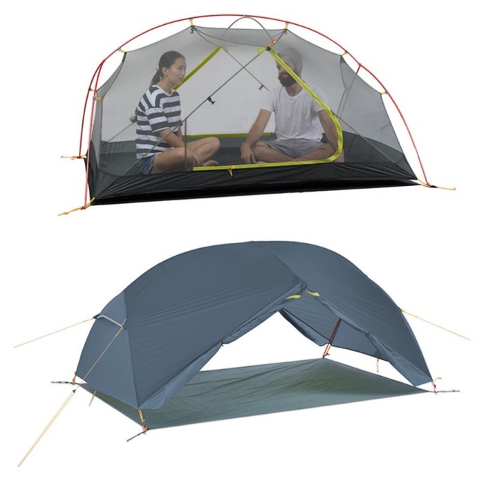 Намет двомісний ультралегкий Naturehike Mongar UL NH19M002-J, темно-синій