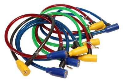 Замок тросовий на ключі VLT PJ-097 650мм *12мм мікс (упак. 10 шт) AM (брендоване пакування)