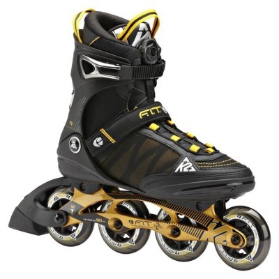Роликові коньки для дорослих K2 FIT BOA M 47 (12.5US) 305мм Black/gold (3040000) O