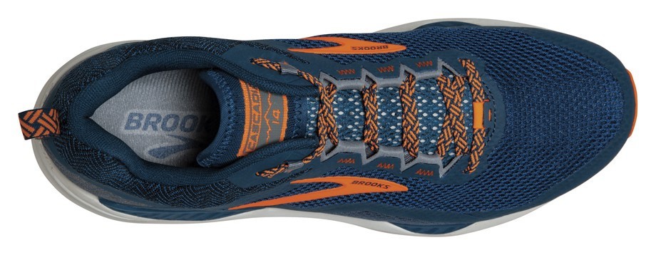 Кросівки чоловічі Brooks CASCADIA 14 M 41 (8.0US) Poseidon/orange/grey (1103101D489)